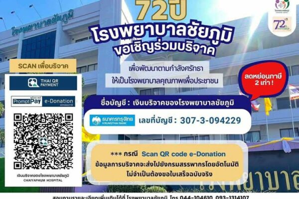 ครบรอบ 72 ปี รพ.ชัยภูมิ